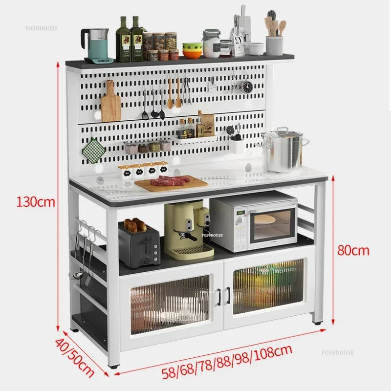 Luxury Slate Kitchen Cabinets Home Furniture Nordic Sideboard Multi-functional Console Storage Cabinets with Perforated Board X 6