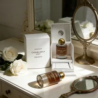 Parfum de nuit intense de luxe 70 ml, fragrance florale cuirée boisée haut de gamme avec des arômes riches d'oud, de rose et de safran 6