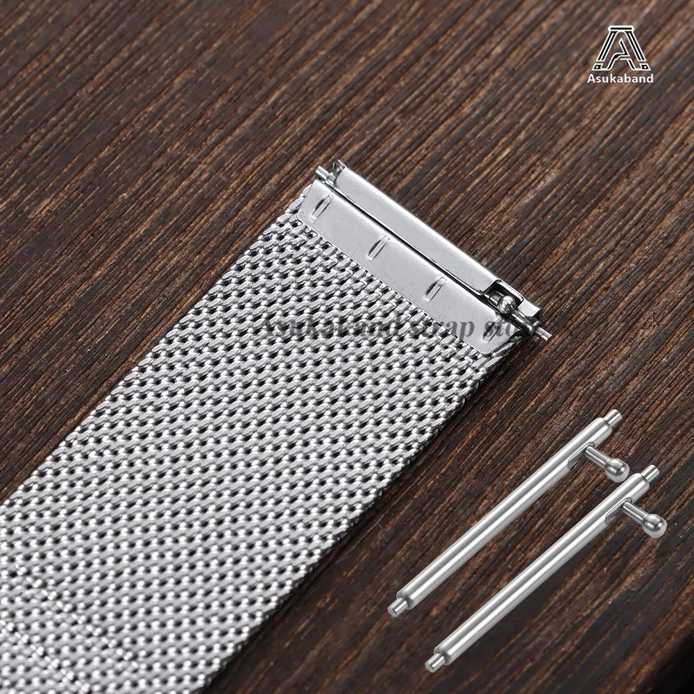 Elegant Gold Milanese Stainless Steel Mesh Strap Bracelet - Universal Fit for 18mm, 20mm, 22mm Watches
