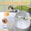 Clear Bathtub Tray Expandable Bath Shelf Over Tub Bathtub Storage Table Multifunctional Bathroom Accessories for Home Bathroom 5