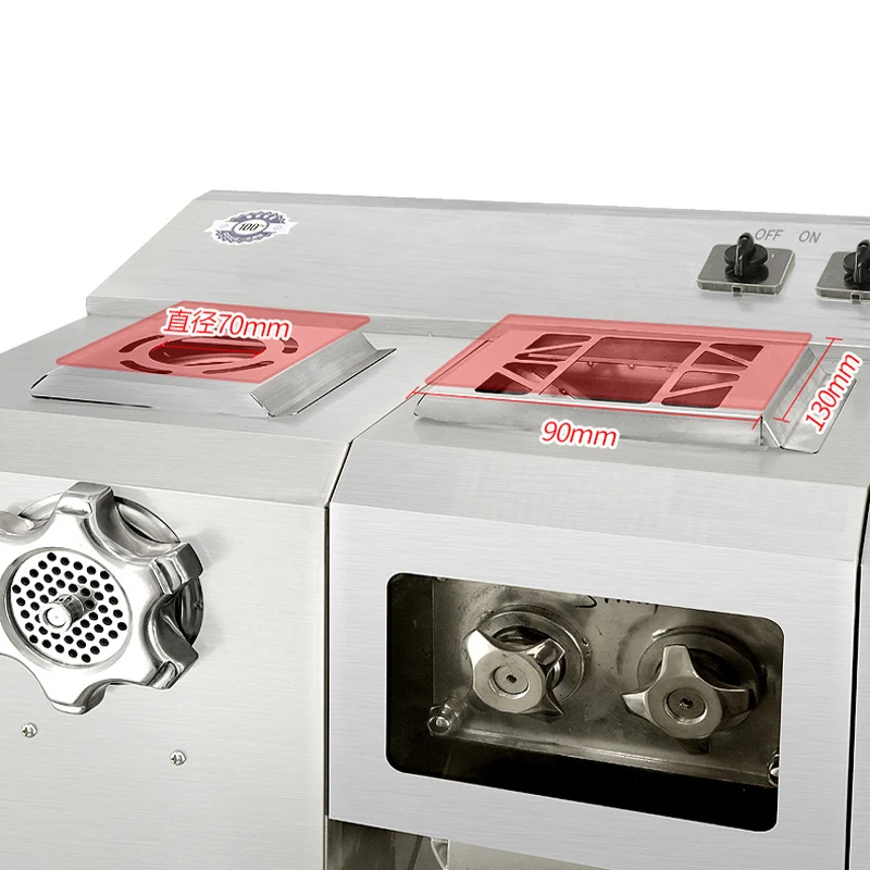 Commercial Stainless Steel Vegetable Beef Shredder, Domestic Minced Meat Sausage 5