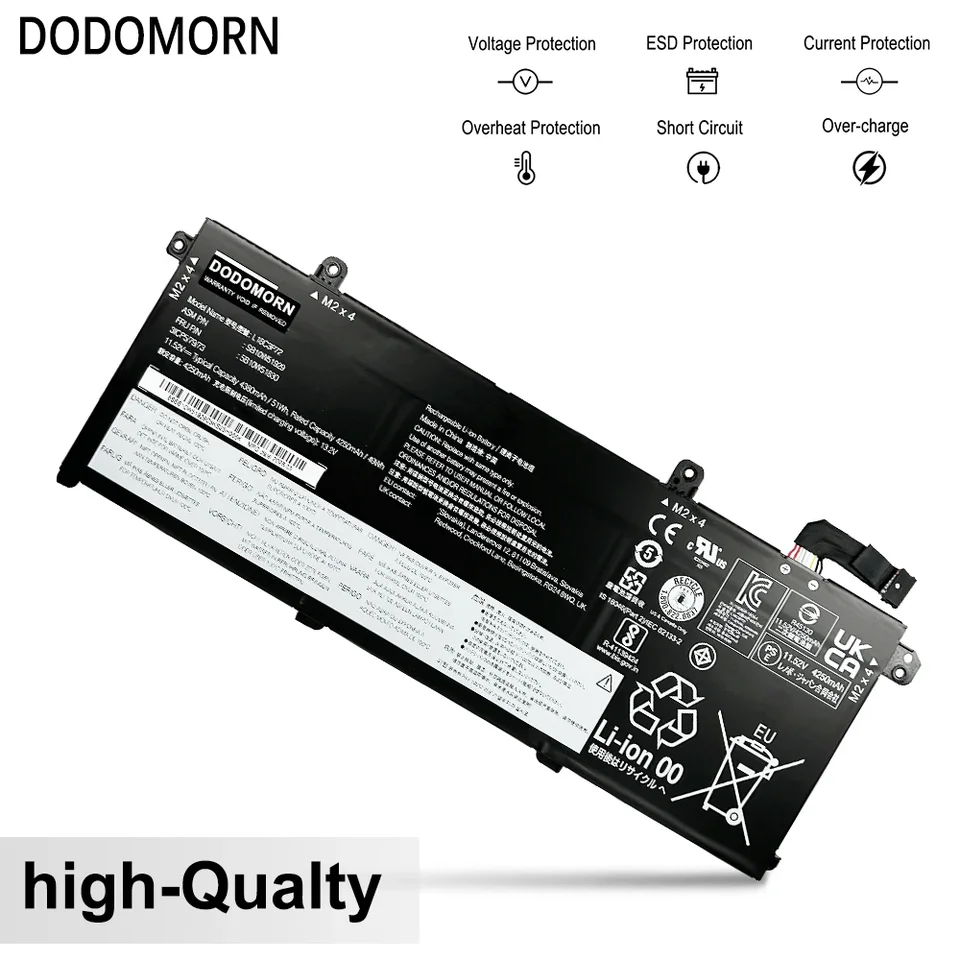 Notebook battery for Lenovo ThinkPad P43s T490 T495 T14 Gen1