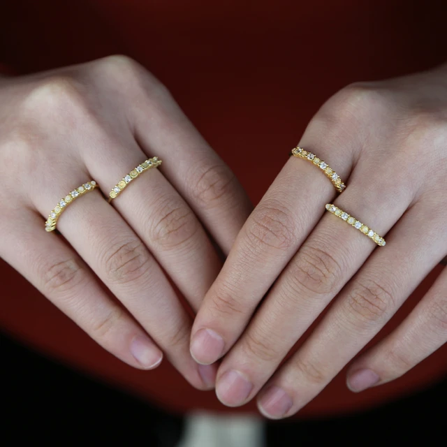 Gold Band Rings,Simple Gold Ring, Gold Stack Ring, Stacking Ring, Wedd –  LightningStore