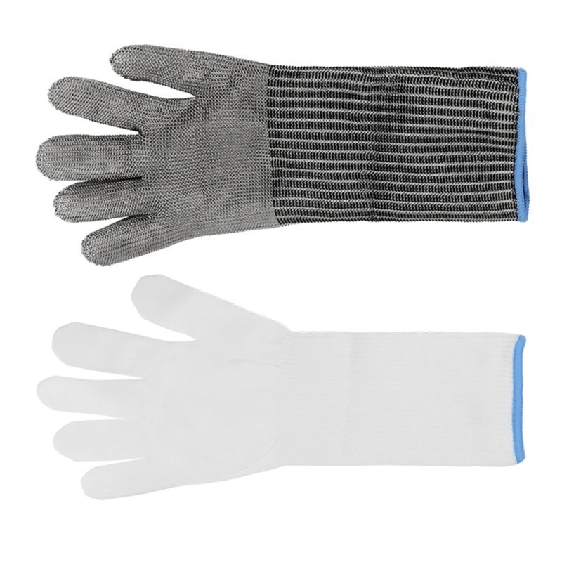 G5T5 Cut Resistant Glove Stainless Steel Mesh Metal Glove Cutting Glove for Butchers Cutting 2