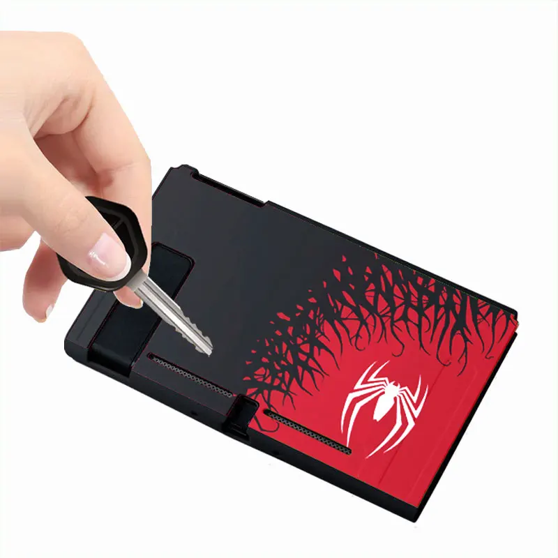 ニンテンドーSwitch　ジョイコン　スパイダーマン　カスタム Cartoon Spider Theme Case For Nintendo Switch Oled NS Joy