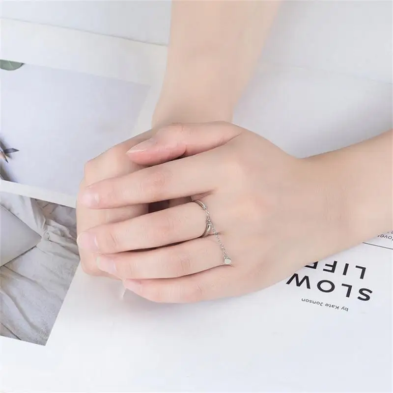 Chaîne en argent pur brillant de style mode 2025, matériau en cuivre durable simple et charmant, style Instagram, accessoires populaires, réglable_voghion.com