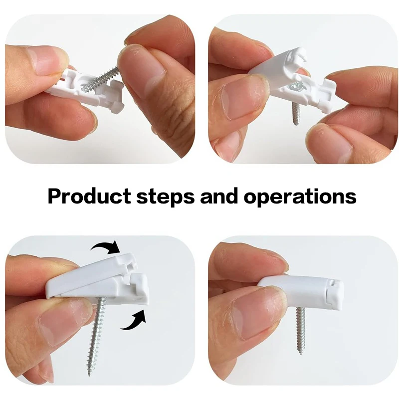 Blind Support Base 6Pcs With Screws Roller Shade Replacement Accessories For Household And Commercial Use