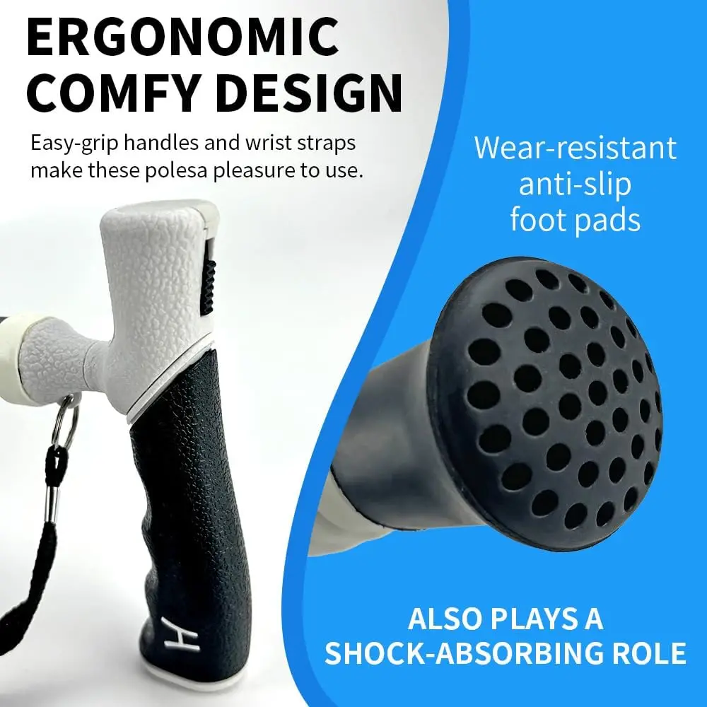 Adjustable Telescopic Walking Cane, Lightweight Foldable Hiking Stick for Seniors & Outdoor Activities