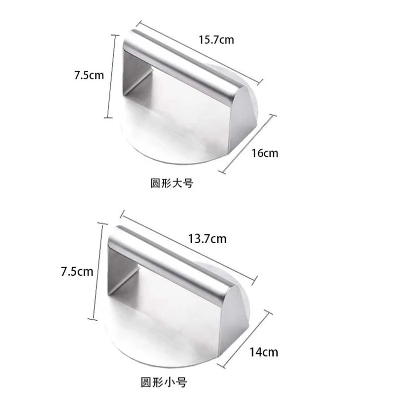 Description Picture 6 of itemHamburger Press 304 Stainless Steel Non-Stick Meat Beef Grill Burger Press Patty Maker Hamburger Maker Kitchen Supplies