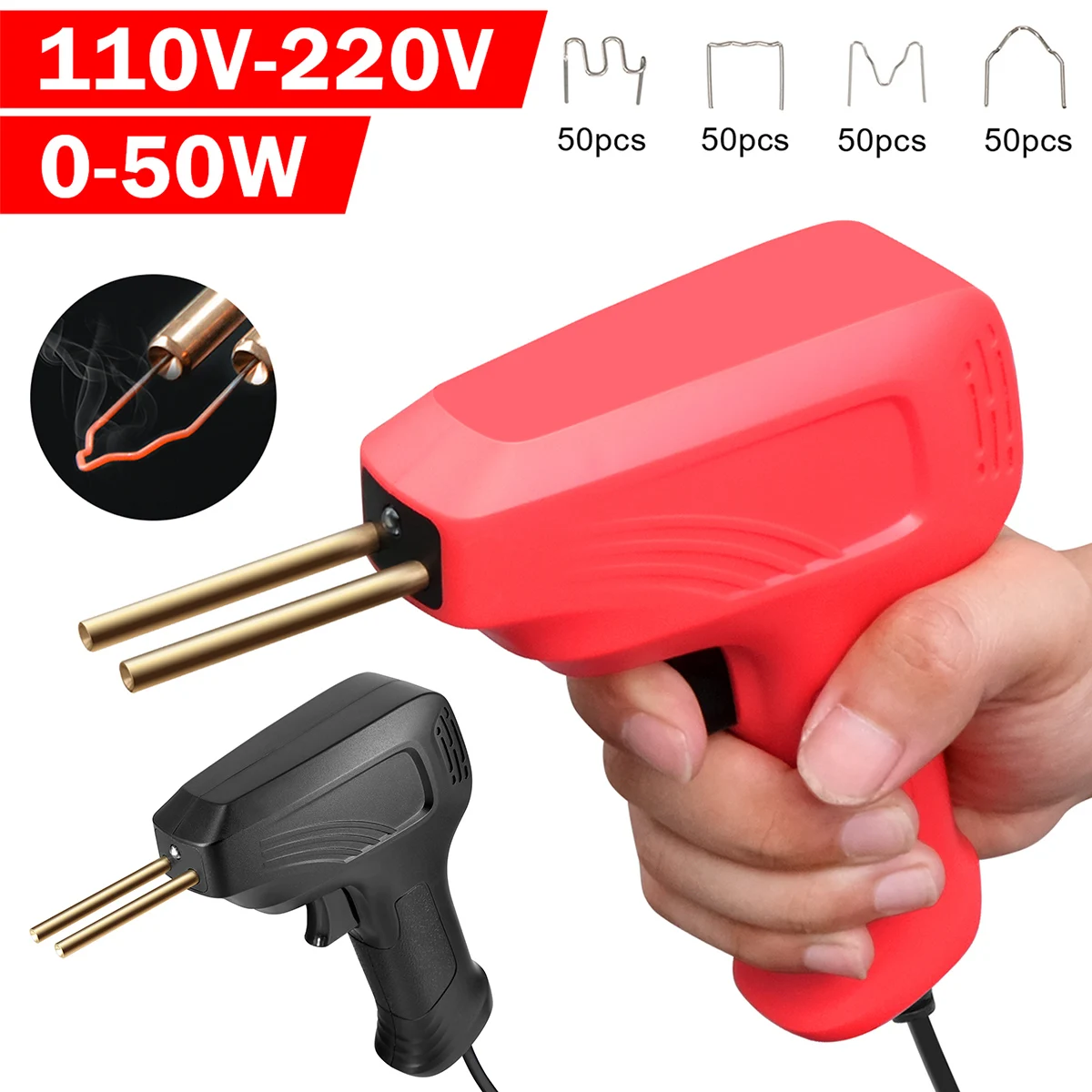 

50W Plastic Welding Machine Car Bumper Repair Kit Car Bumper Crack Repair Machine for Dashboard Car Motorcycle Plastic Welding