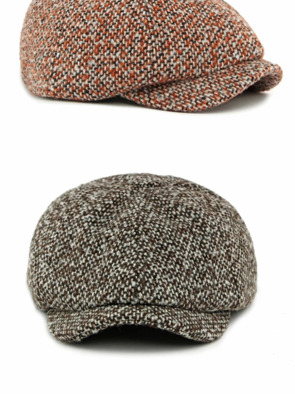 HT5037 Berets Frühling Herbst Winter Kappe Männer Frauen Künstler Maler Baskenmütze Hut Männlich Weiblich Gestrickte Achteckige Hut Einstellbare Baskenmütze Kappe – Detail 12