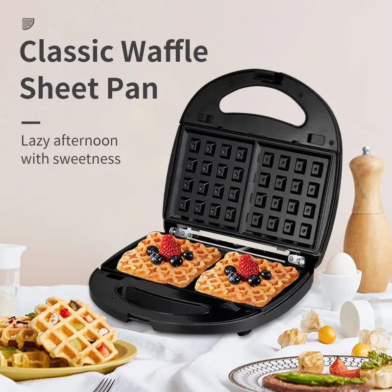 02 SOKANY140 Sandwich Machine 8-in-1 Detachable Dining Plate, Donut Waffles 5