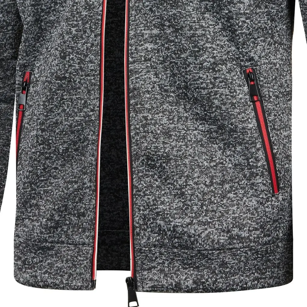 Autumn/winter Men's top Jacket Men's long zip sleeve jacket 5