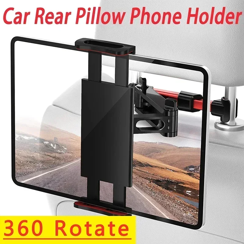 Telescopic Car Rear Pillow Phone Holder Tablet Stand Seat Rear Headrest Mounting Bracket For Apple Samsung