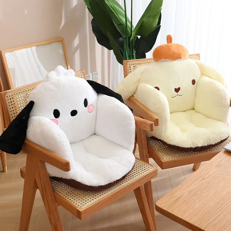 Kawaii Sanrio Chair Hello Kitty Cute Plush Seat Cushion Pochacco Anime  Kuromi Melody Sitting Cushion For Meditation Soft Chair - AliExpress