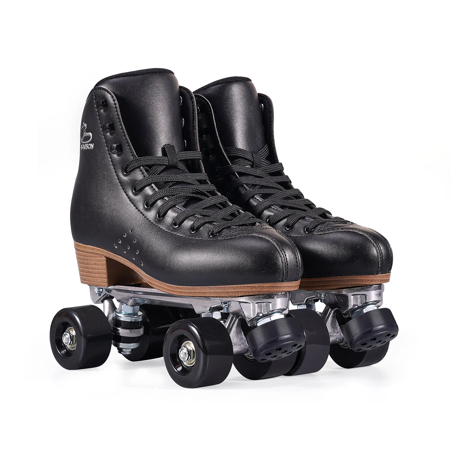LeatherQuadRollerSkatesHighQualityprofessionalPatinesSkatingIceRinkRentalRoller