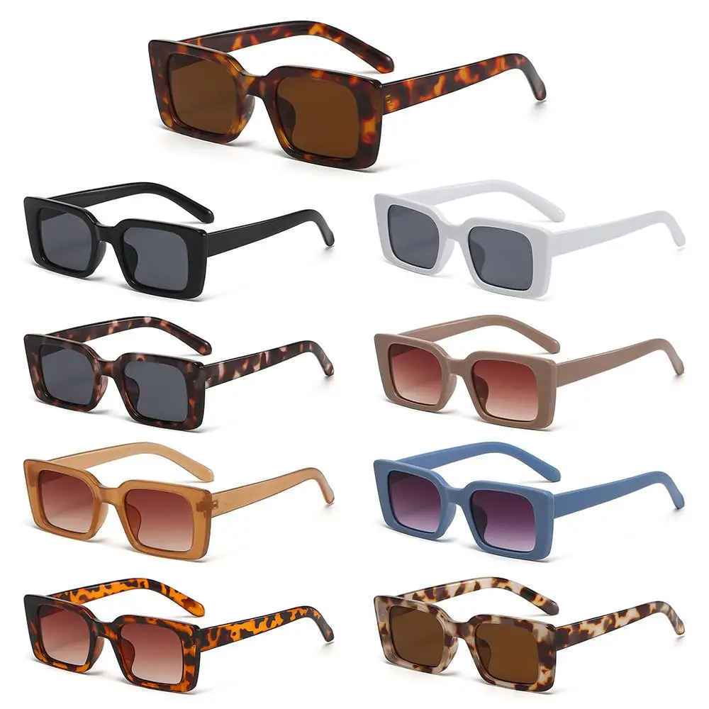 

Vintage Beach/Travel Gradient Shades Leopard Sun Glasses Square Sunglasses Rectangle