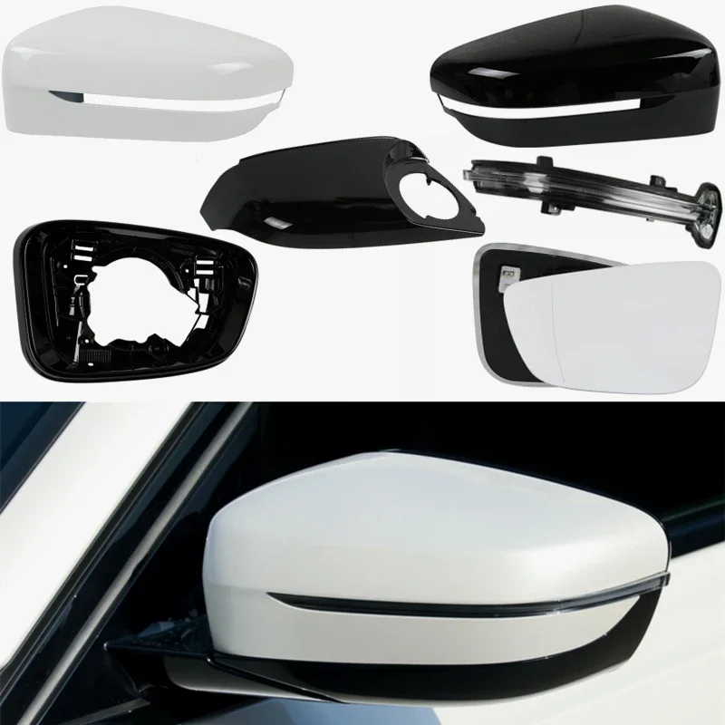 

Зеркало заднего вида с индикатором поворота, крышка лампы с подогревом, стеклянная рамка объектива, крышка с нижней крышкой для BMW 3 серии G20 G28 2019-2022