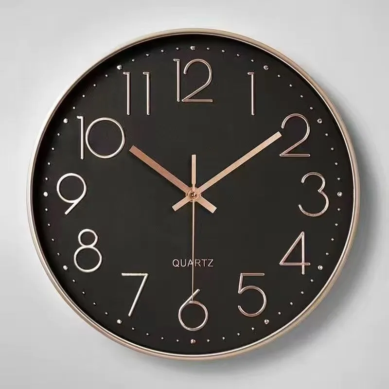 12inch Clock Wall Decor House Decoration Simple Silent Quartz Non-Ticking Classic Digital Home Living Room Decoration 30cm Clock