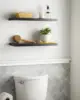 BAYKA Floating Shelves for Wall, 22.5" Wall Mounted Rustic Wood Shelves for Bathroom, Bedroom, Living Room, Kitchen, Office 4