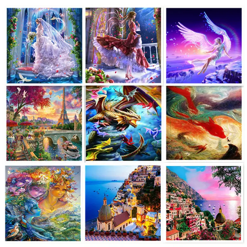 Children's Educational Intellectual 500 Pieces Paper Jigsaw Puzzle Kids Adults Cartoon Landscape Animal Game Toys Gifts |