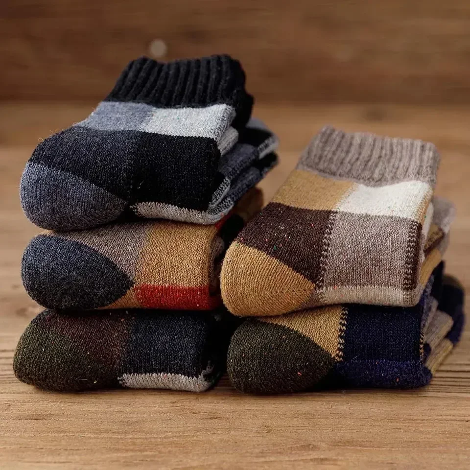

Rabbit Warm Polar Snow Thicker Man Male Heated Super Merino Happy Men Pair Socks Sock Wool Against Solid Cold Winter