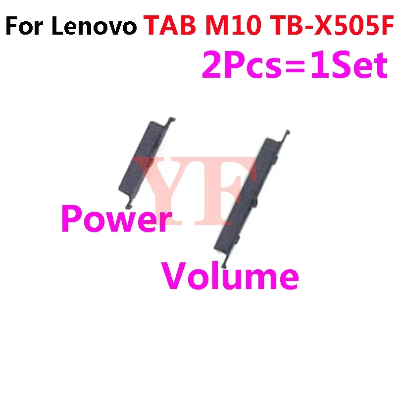 Phone Switch Key 1Set Power Volume Button For Lenovo Tab M10 TB-X505F TB X505M TB-X505L X505 Power ON OFF Volume Up Down Side Button Key