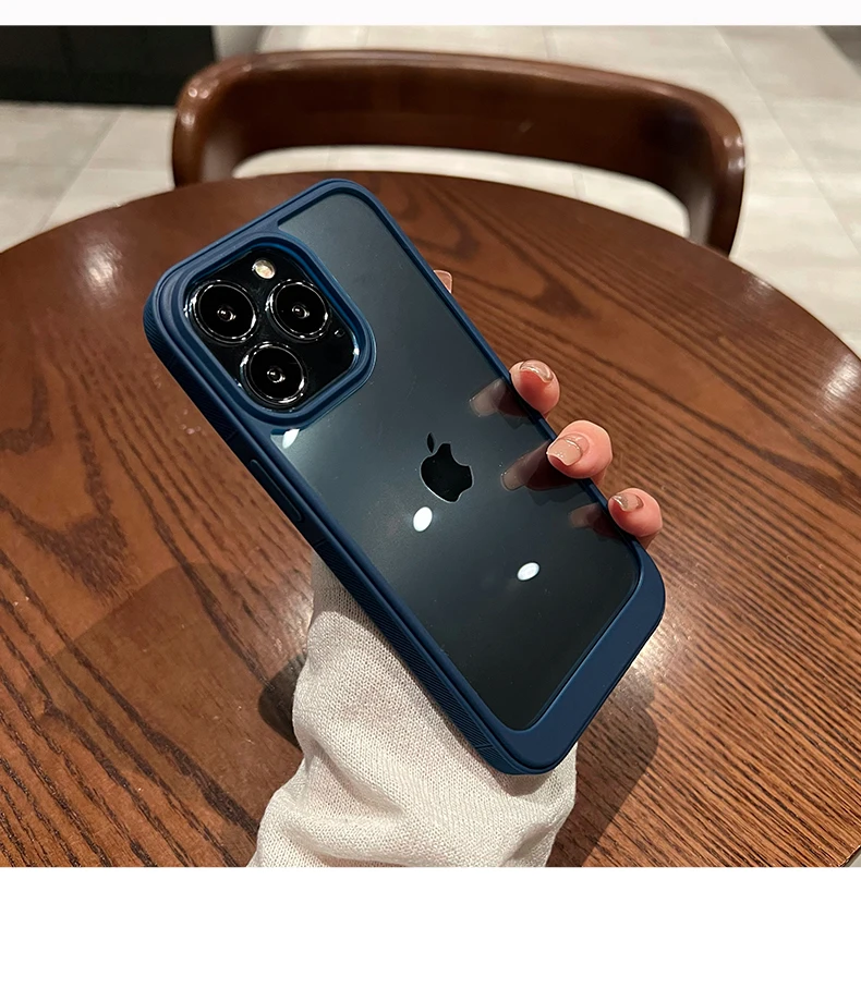 case iphone 11 Pro Max  Luxury Hybrid Sturdy Armor Shockproof Protective Case for Apple iPhone 13 12 Mini 11 Pro 13Pro Acrylic Bumper Transparent Cover iphone 11 Pro Max  silicone case