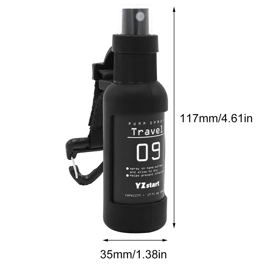 50ml Liquid Containers Leak Proof Refillable Spray Bottle Portable Sprayer Alcohol Spray Bottle for Outdoor Camping for Liquid
