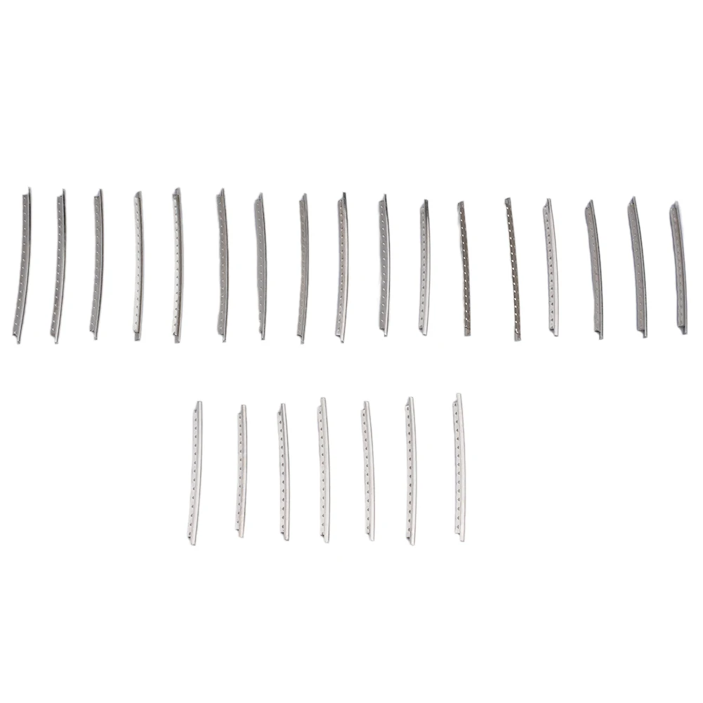 

24 PCS Guitar Fret Wire Copper-nickel Alloy 2.4MM / 2.7mm / 2.9MM Silver Luthier Tool For Acoustic Electric Guitar Bass