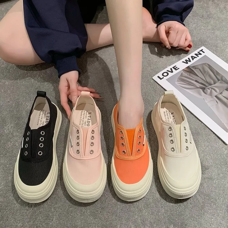 Women Shoes Women Light Thin Canvas Shoes Comfortable Soft Anti Slip Flat Shoes Outdoor Street Walking Sports Casual New Fashion Casual Shoes Women Sneakers Women Flats