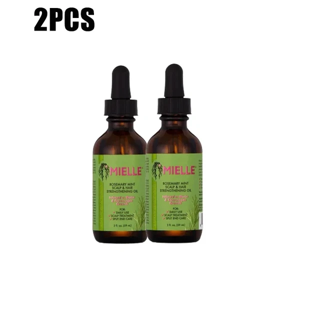 2pcs Rosemary Mint Oil For Scalp And Hair - Strengthening Oil For Healthy  Hair Growth - 59ml High Quality