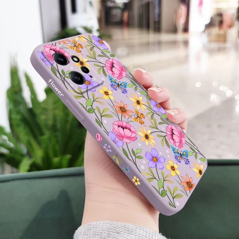 Exquisite Pattern Liquid Silicone Phone Case
