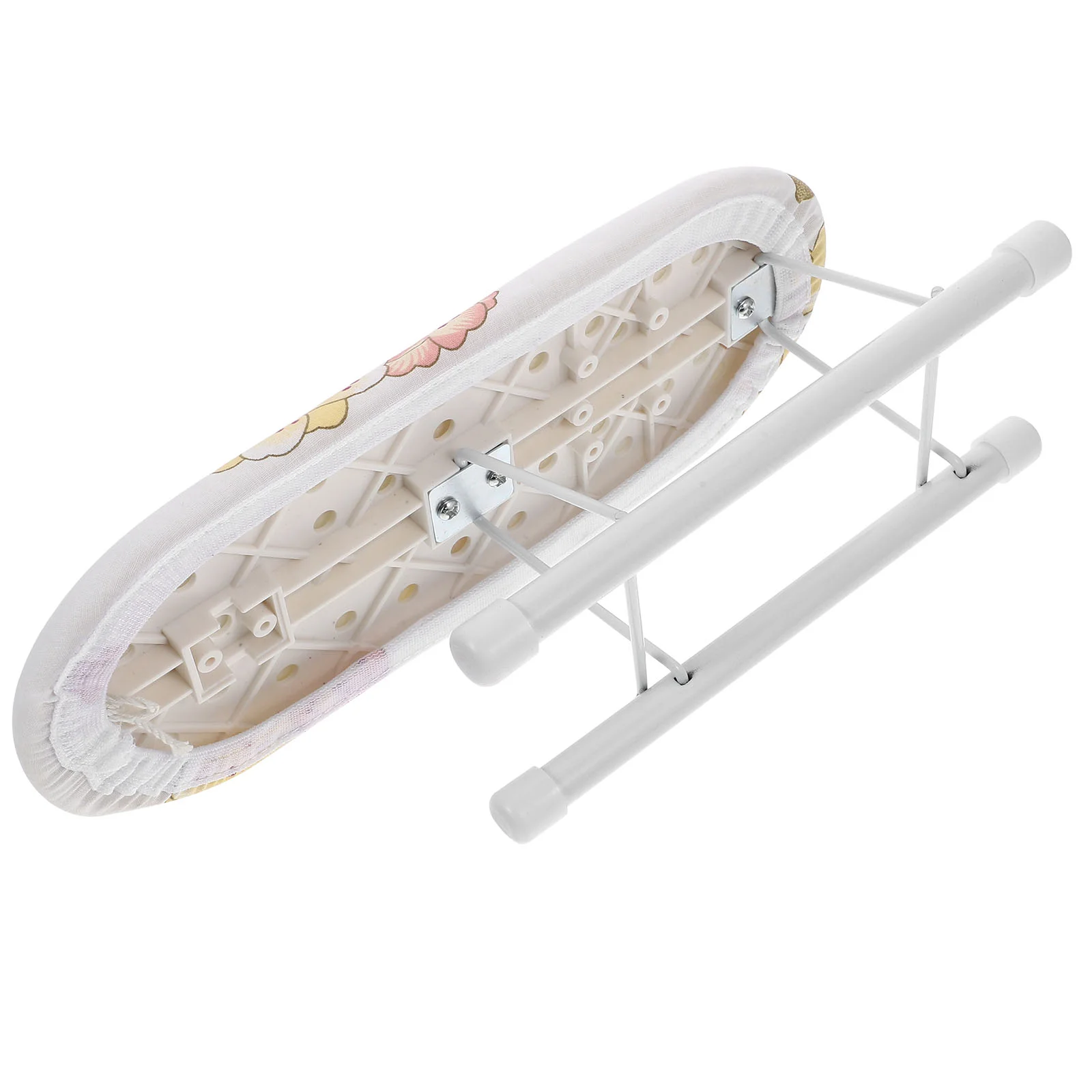 Portable Mini Ironing Board Folding Compact Small Heat Resistant Cover Strong Stable Bracket Non Slip Bottom For Use Shirt Pants