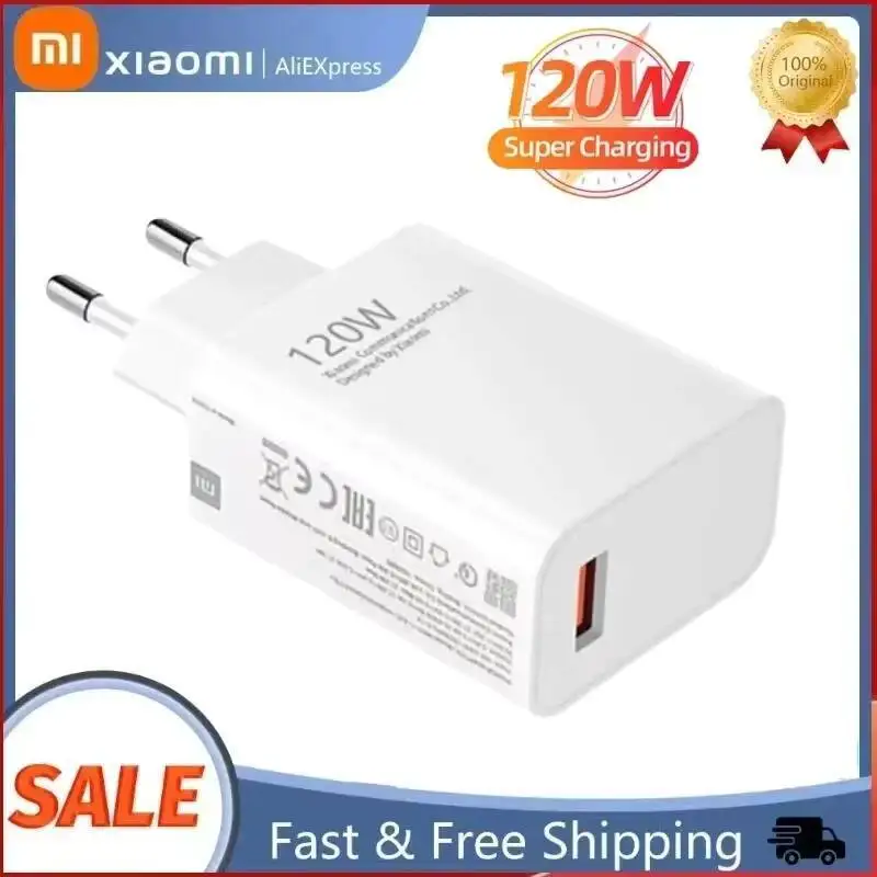 Xiaomi 120W Fast Charging Hypercharge Adapter - EU/US Plug