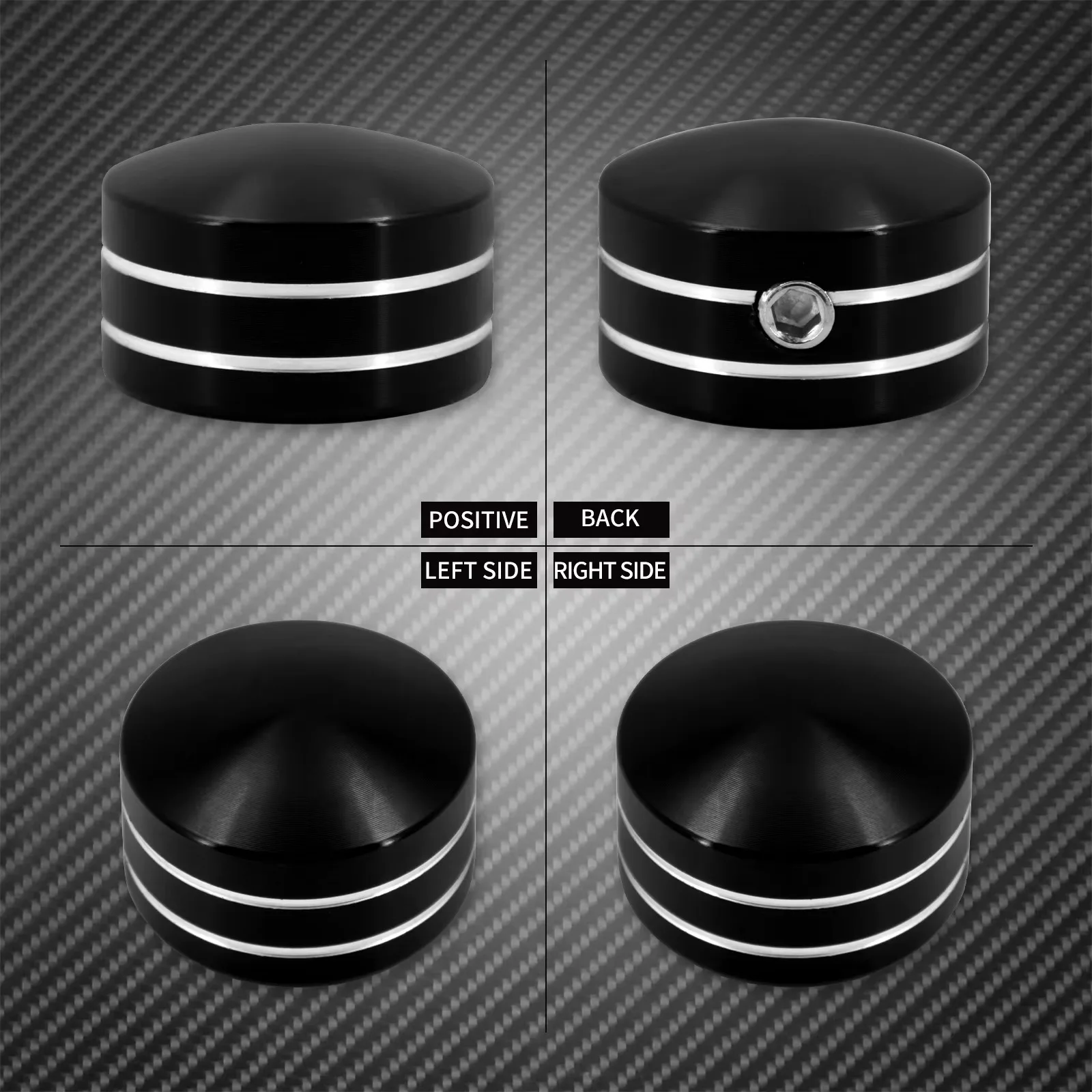 Motorcycle Spark Plug Cover Head Bolt Caps For Harley Sportster XL 883 1200 48 Twin Cam Touring 1999-