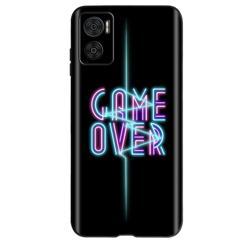 Sleek Black Silicone Soft Back Cover - Fashionable Protective Case