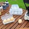 Portable Eggs Box Case Shockproof Egg Holder Kitchen Container Case Transparent Kitchen Organizer For Outdoor Camping Picnic 4