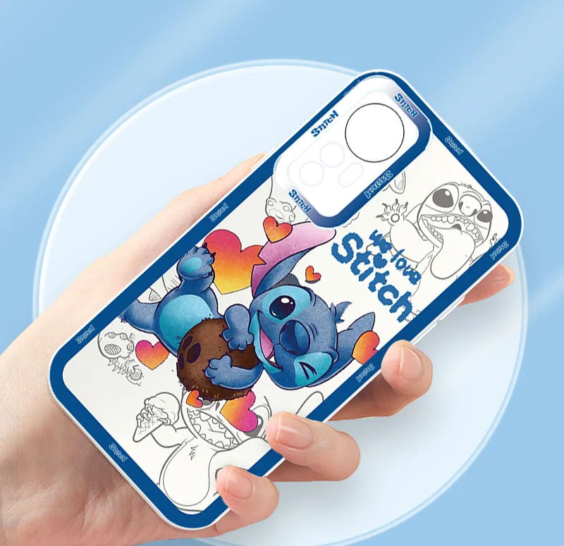 

Disney Cool Stitch For Xiaomi Mi POCO X4 X5 4G 5G M3 Pro F3 X4 X3 GT 11T Lite Shockproof Angel Eyes Phone Case