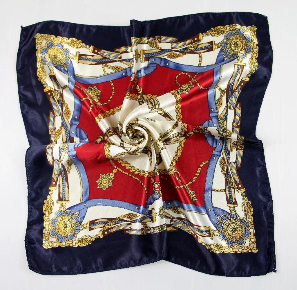 New spring and summer small silk scarf female silk wild professional small square towel 50.50cm 6