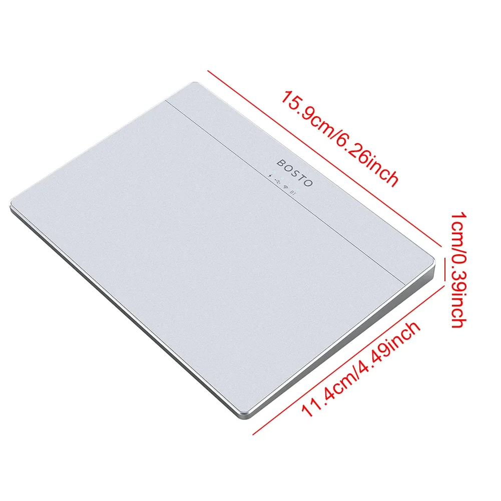 Portable Track Pad Multi-Gesture Wireless Touchpad Type-C Rechargeable Wired Precision Trackpad for Computer Notebook PC Laptop