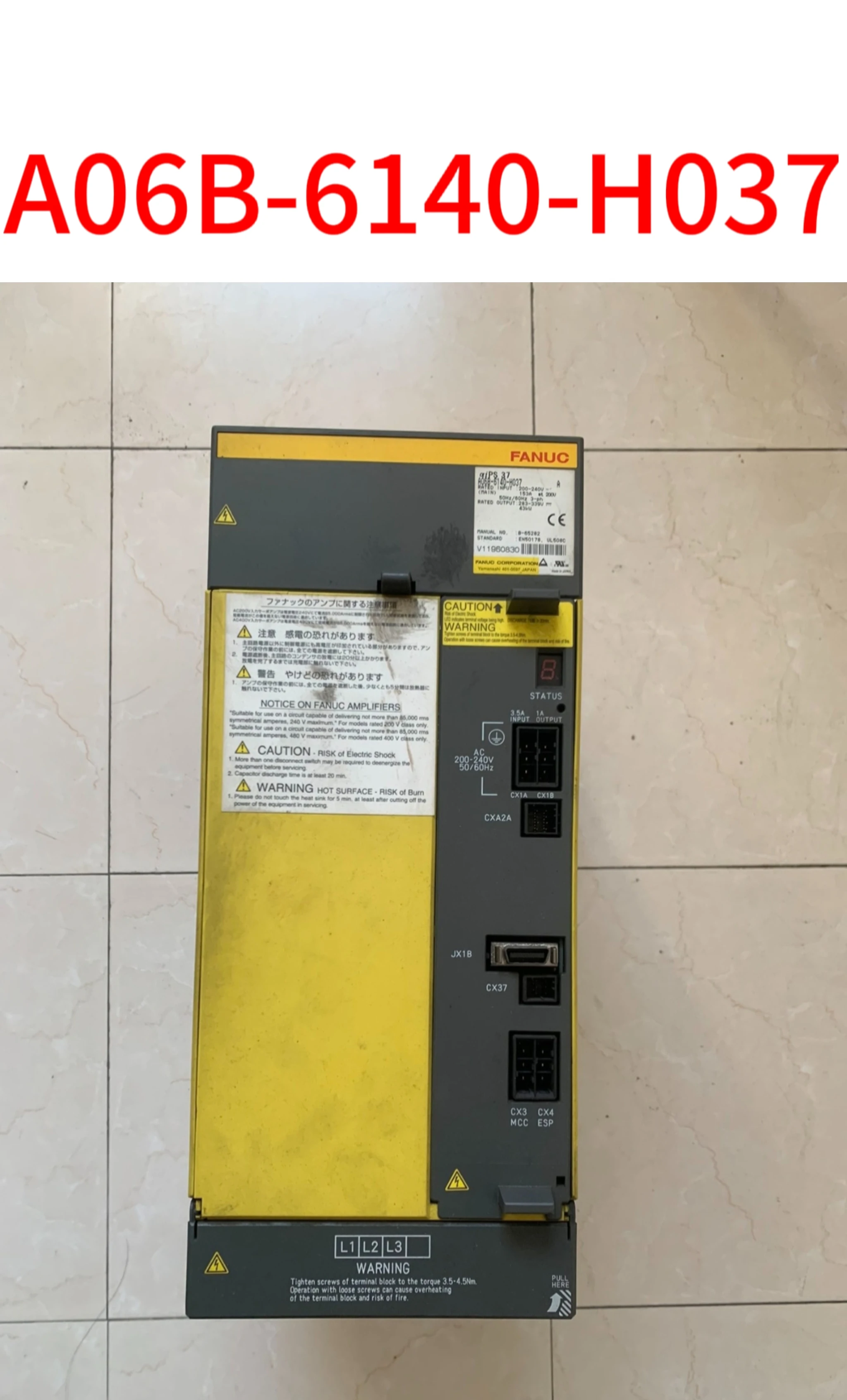 

Second-hand A06B-6140-H037 test ok