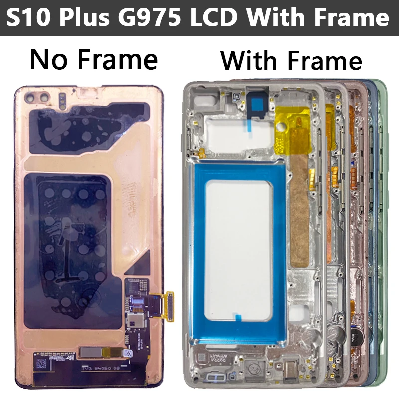   100% ۵ Amoled S10 ÷ LCD, Ｚ  S10 G973 G973F/DS ÷ ġ ũ Ÿ, ȭ ׸ 
