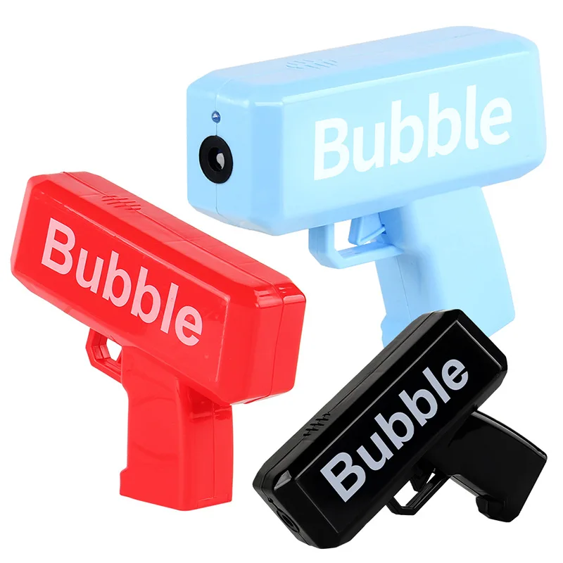 Electric Bubble gun with sound and light for party game wedding props bubble toys family game for Birthday gift outdoor for kids 6