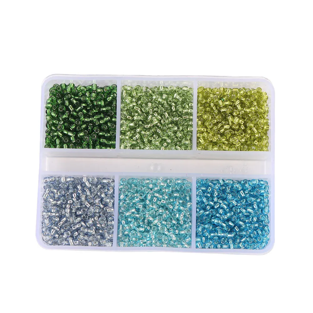 2mm Mix Type Glass Beads Spacer Bead For DIY  Garment Sewing Material  Women Jewelry Necklace Making  F0708