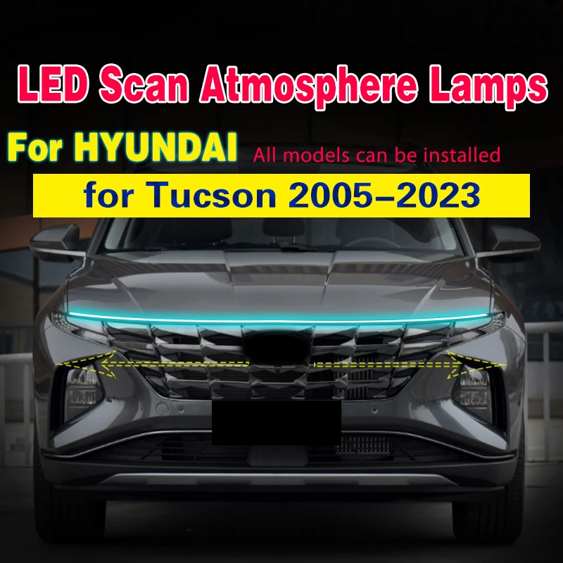 1pcs Daytime Running Lights For Hyundai Tucson 20052023 Led Drl Car