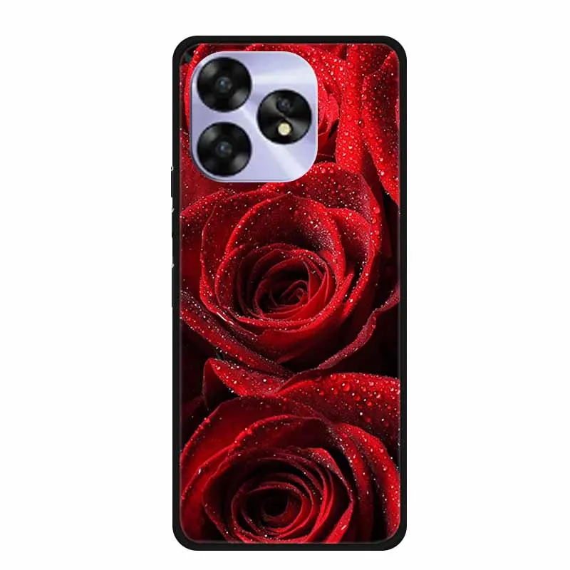 Umidigi A15 Series Black Cat Design Soft TPU Phone Cover