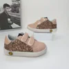 New Fashion Designer Girls Sneakers Kids Flat Running Shoes Toddler Super Star Glitter Sequin Low-top Casual Leather Board-shoe 2