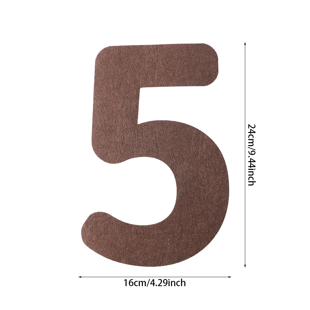 felt numbers 3pcs
