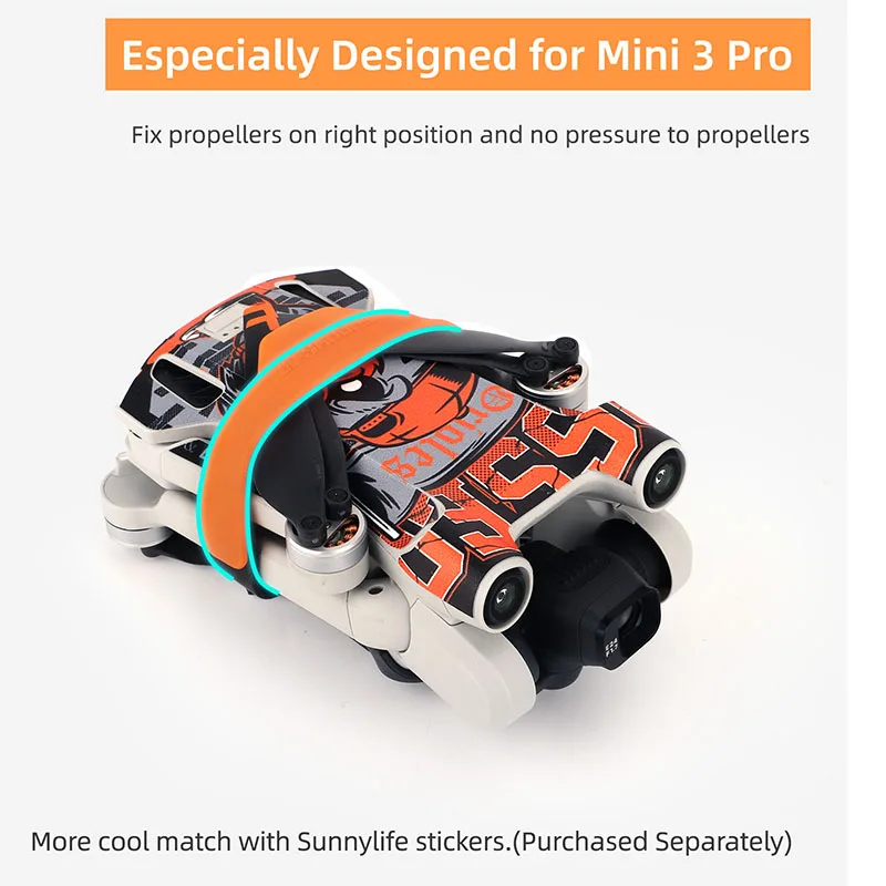 Support D'hélice élastique Pour DJI Mini 3 Pro, Fixateur De Stabilisateur D'accessoires, Fixation De L'aile, Prévention Des Rayures, Ruban Adhésif Pour Hélice, Protecteur D'hélice